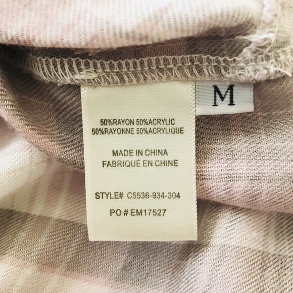 Cloth & Stone Anthropologie Pink Grey Plaid Tunic - Picture 6 of 7
